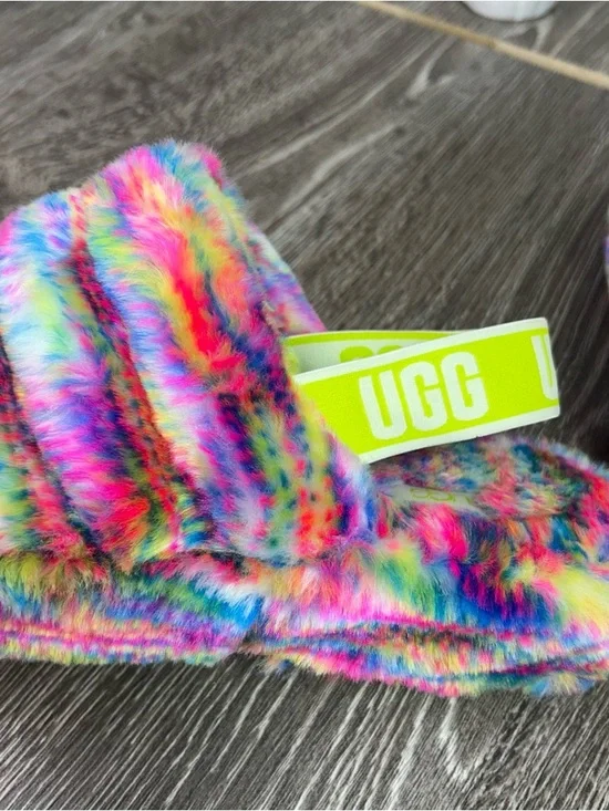 UGG FLUFF YEAH PIXELATE SLIPPERS - Picture 6 of 12